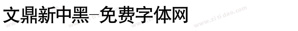 文鼎新中黑字体转换