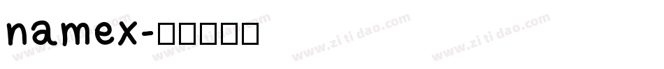 namex字体转换