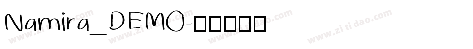 Namira_DEMO字体转换