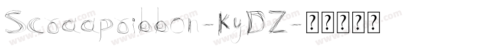 Scraapribbon-KyDZ字体转换