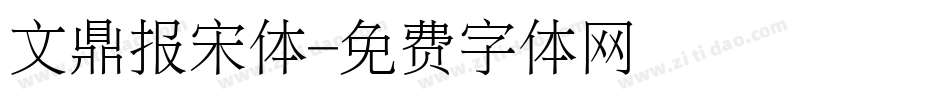 文鼎报宋体字体转换