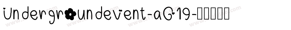 Undergroundevent-aG19字体转换