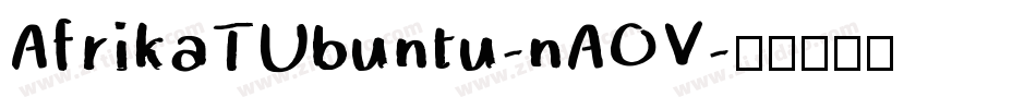 AfrikaTUbuntu-nAOV字体转换