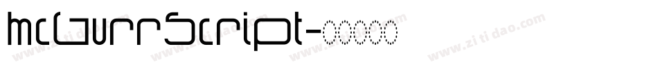 McGurrScript字体转换