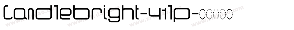 Candlebright-41lp字体转换