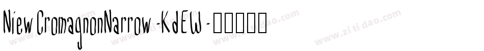 NiewCromagnonNarrow-KdEW字体转换