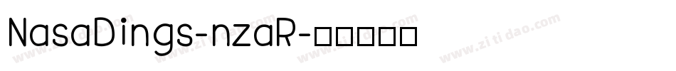 NasaDings-nzaR字体转换