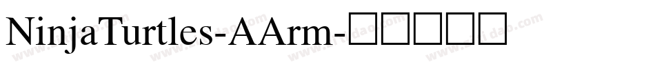 NinjaTurtles-AArm字体转换
