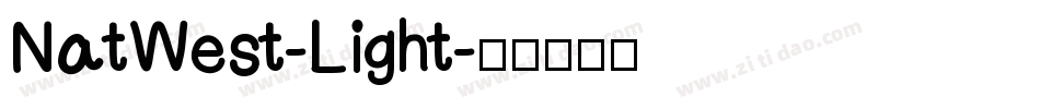 NatWest-Light字体转换
