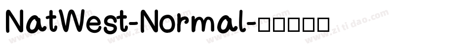 NatWest-Normal字体转换