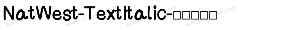 NatWest-TextItalic字体转换