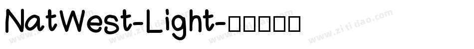 NatWest-Light字体转换