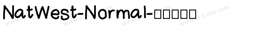 NatWest-Normal字体转换