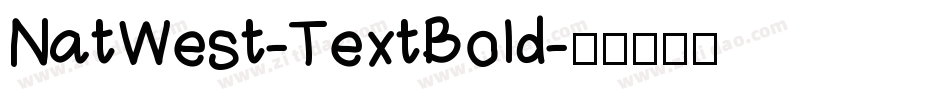 NatWest-TextBold字体转换