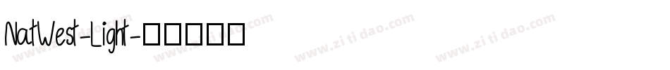NatWest-Light字体转换
