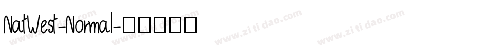 NatWest-Normal字体转换
