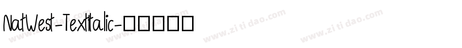 NatWest-TextItalic字体转换