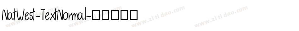 NatWest-TextNormal字体转换