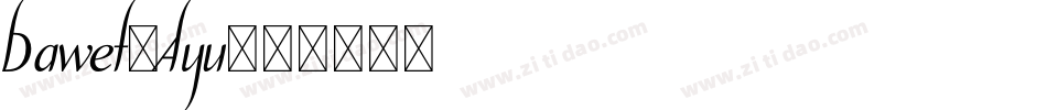 Dawet-Ayu字体转换