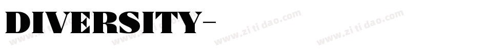 Diversity字体转换