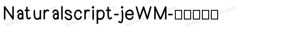 Naturalscript-jeWM字体转换