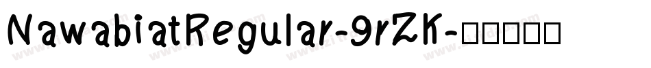 NawabiatRegular-9rZK字体转换
