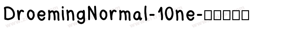 DroemingNormal-10ne字体转换