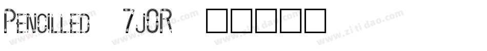 Pencilled-7jOR字体转换