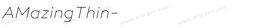 AMazingThin字体转换