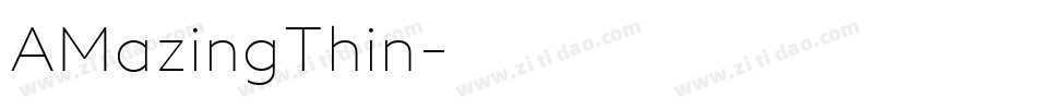 AMazingThin字体转换