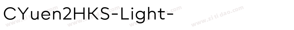 CYuen2HKS-Light字体转换