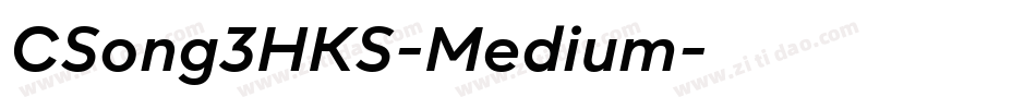 CSong3HKS-Medium字体转换