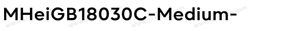 MHeiGB18030C-Medium字体转换
