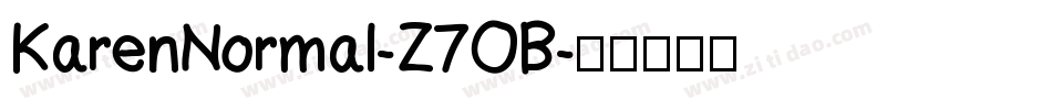 KarenNormal-Z7OB字体转换