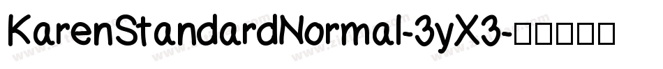 KarenStandardNormal-3yX3字体转换