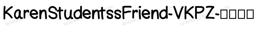 KarenStudentssFriend-VKPZ字体转换