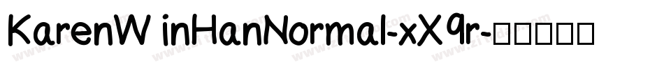 KarenWinHanNormal-xX9r字体转换
