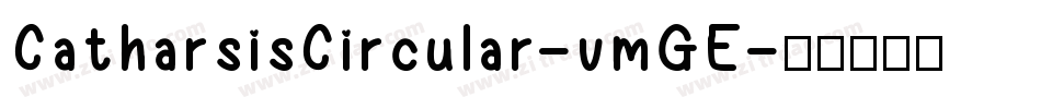 CatharsisCircular-vmGE字体转换
