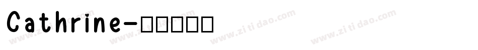 Cathrine字体转换