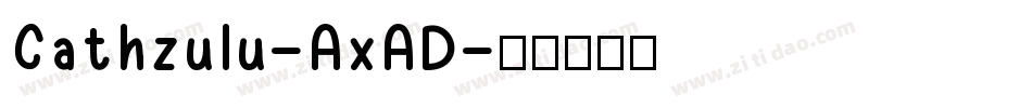 Cathzulu-AxAD字体转换