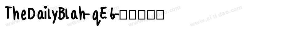 TheDailyBlah-qE6字体转换