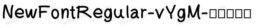 NewFontRegular-vYgM字体转换