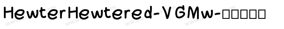 HewterHewtered-VGMw字体转换
