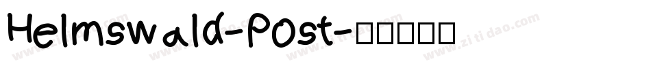 Helmswald-Post字体转换