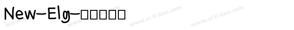 New-Elg字体转换