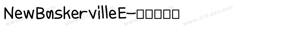 NewBaskervilleE字体转换