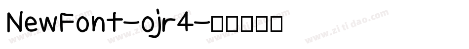NewFont-ojr4字体转换