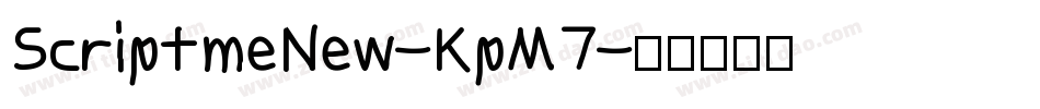 ScriptmeNew-KpM7字体转换