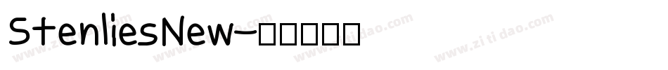 StenliesNew字体转换