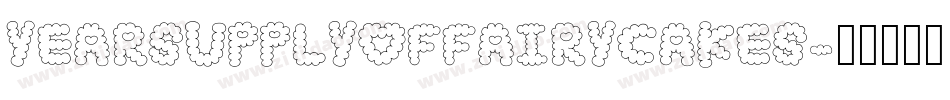 YEARSUPPLYOFFAIRYCAKES字体转换